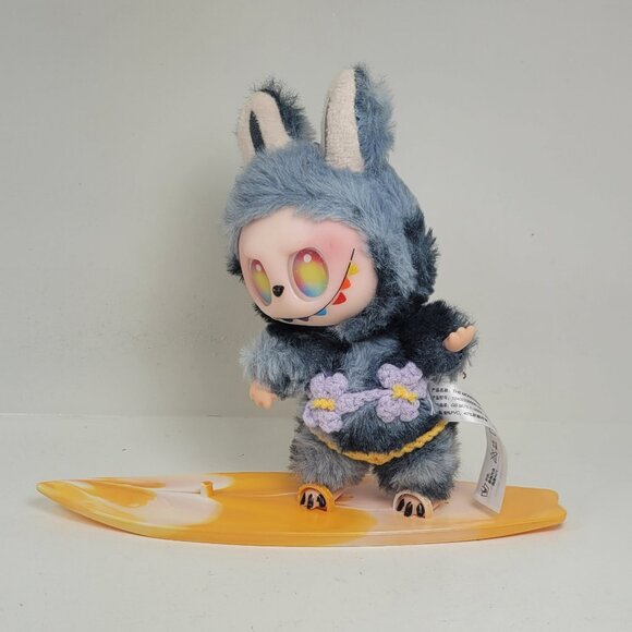 labubu lavender bikini orange bottom and surfboard, no doll - Picture 5 of 9